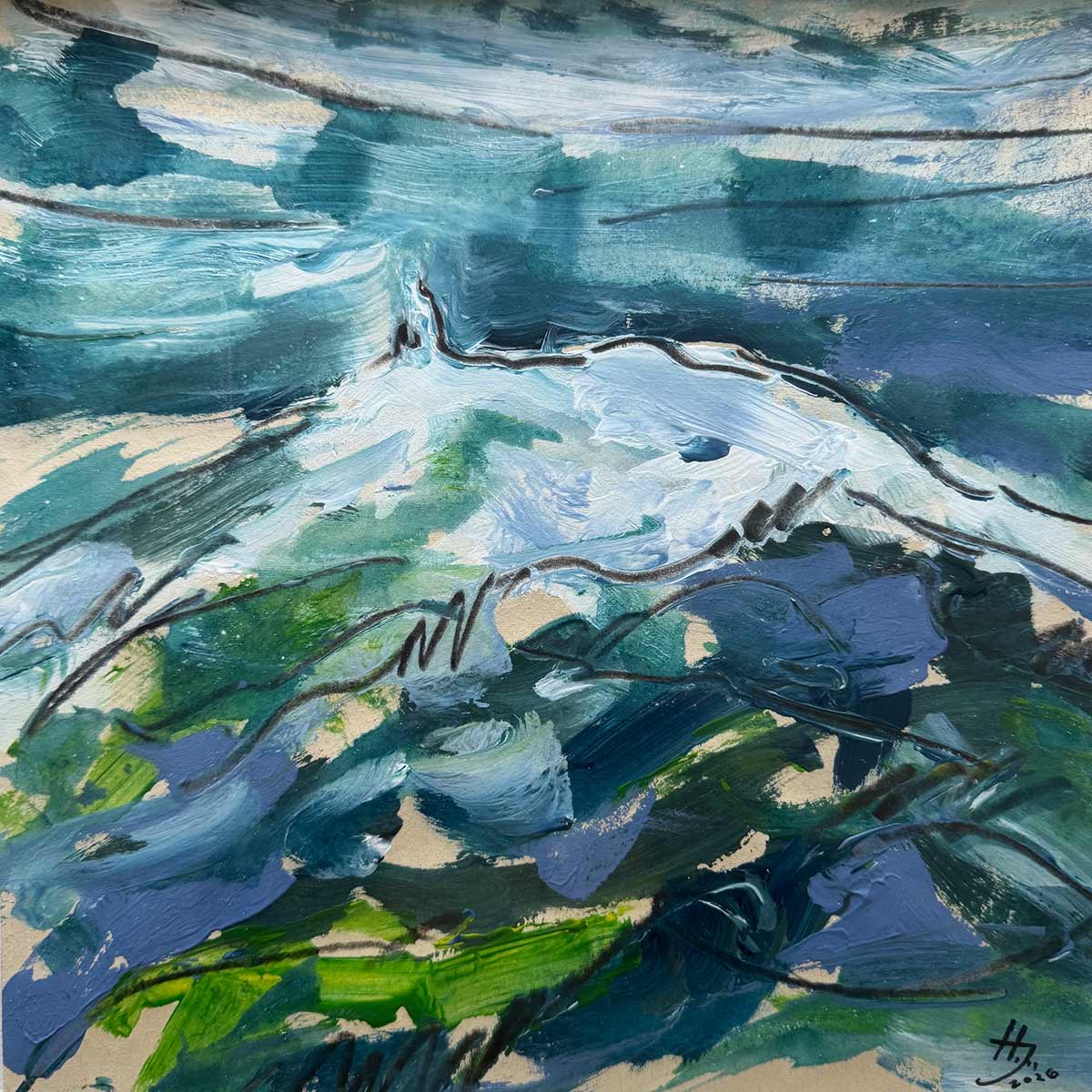 Herman Janssens - Mont Ventoux Online sale of the artwork entitled « Mont Ventoux » created by the contemporary artist Herman Janssens